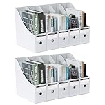 DUOAIKE Magazine File Holder Pack of 10,for Files,Papers, Documents & Stationary, Recyclable Magazine Rack for Home,Office Desk & Shelves,School Dormitory Office Home (6)