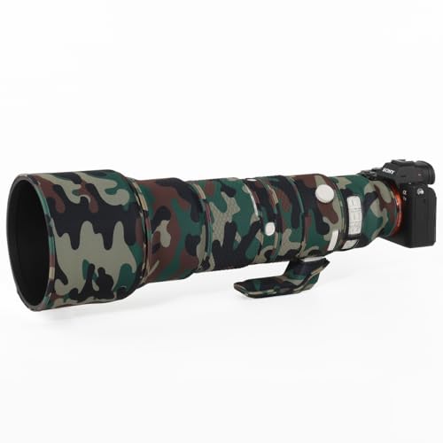 Image of CHASING BIRDS Version IV Lens Camouflage Waterproof Coat for SONY FE 400-800mm F6.3-8 G OSS Rainproof Lens Protective Cover (Military Green Camouflage, With 1.4X and 2.0X TC)