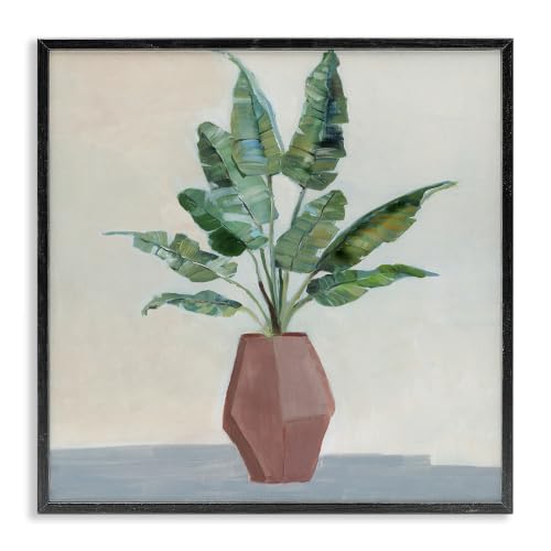 Birds of Paradise Botanical Still Life, 24 x 24 Inch Framed Giclée Print