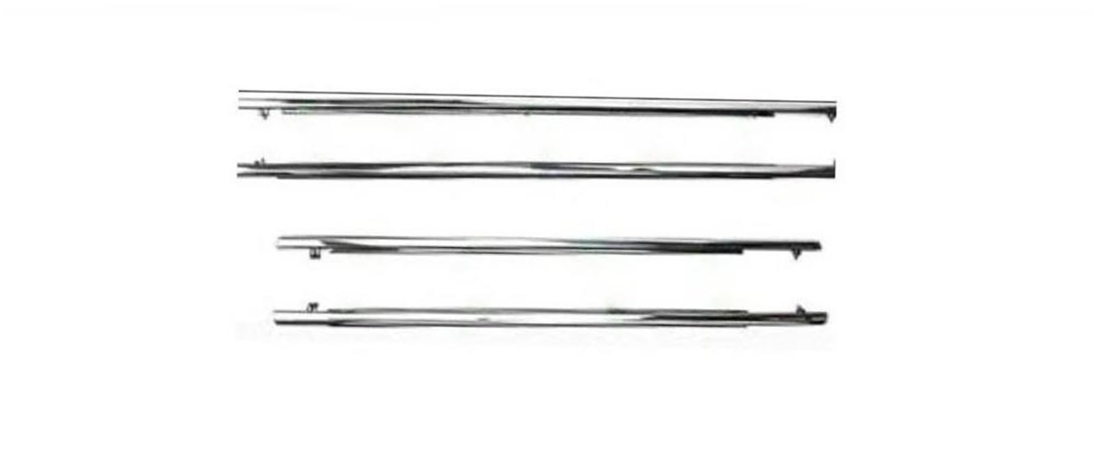 Car Draught Excluder Rubber Seal 4 Pieces Set Chrome Window Rubber Mouling Weatherstrip for Mazda CX-5 CX5 2017-2021 KB7W-50-660C CAVINBDZ