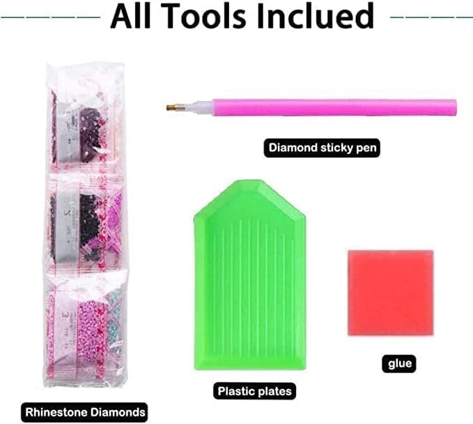 GerRit Kits De Peinture De Diamant 5d Diy 5d Pour Adultes Enfants,Game Of Thrones, Kits De Broderie En Diamant Rond Complet-40x50cm