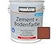 Produktbild Primaster Zementfarbe und Bodenfarbe 750ml Kupferbraun Seidenmatt Fußbodenfarbe