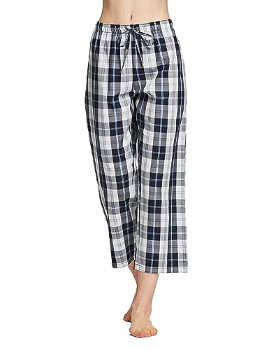 Image of CYZ Comfortable Cotton Capri Woven Pajamas for Women, Casual Capris for Women, Perfect for Daily Wear and Sleepwear