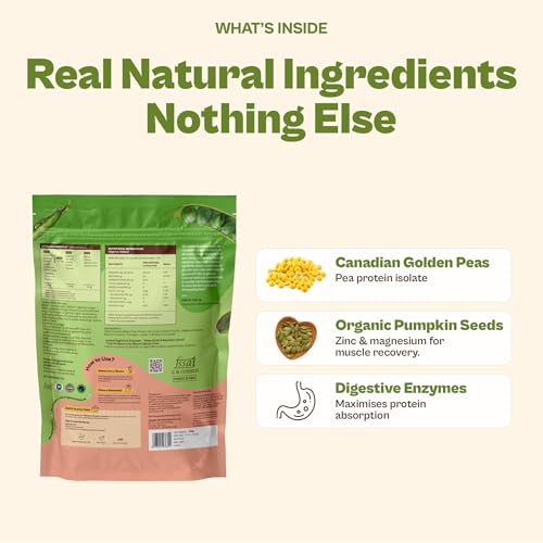 Image of Origin Nutrition 100% Natural Plant Based Protein Powder, 975 gm, Ranked Best Vegan Protein, European Pea Protein Isolate & Pumpkin Seed, Unflavoured with 25g per Protein Per Serve