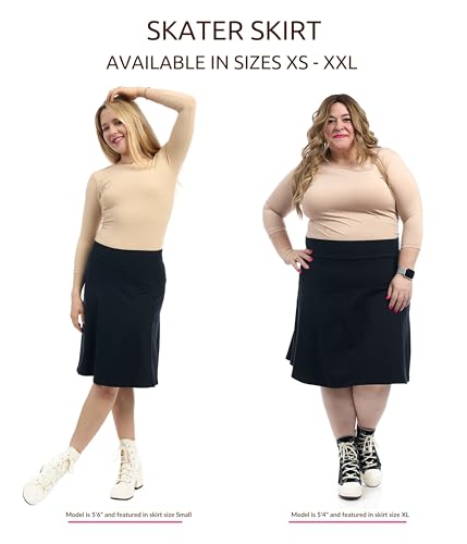 ESTEEZ Womens Cotton A-Line Skirt 23 Inch 25 Inch 27 Inch4