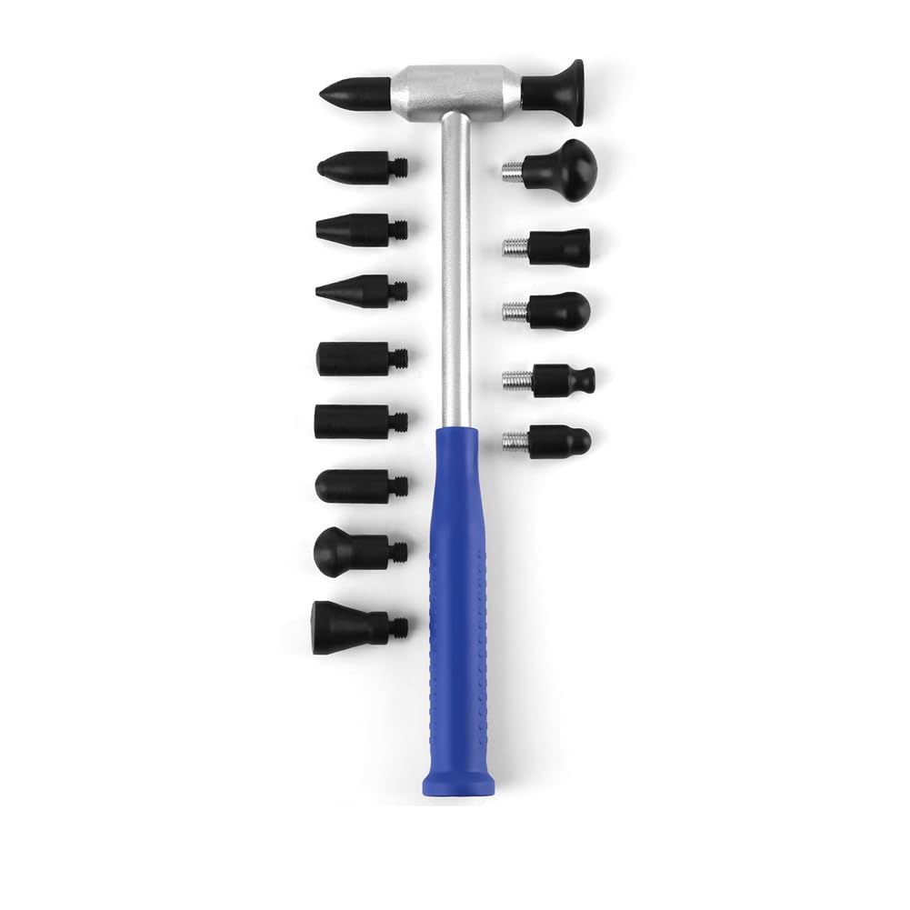 Udsknv[Ksl As Shown Dent Repair Hammer Set M8 Threads Head For Paintless Hail Damage Removal For Paintless Dent Repair Hail Damage Fixing