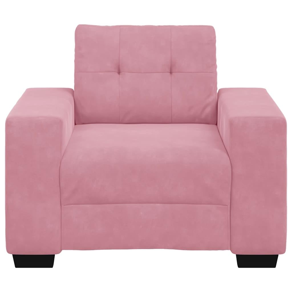Fotel różowy aksamit 100 x 78 x 80 cm z wytrzymałą ramą ze sklejki i stali, wyściełany, funkcja relaksu, nie zajmuje dużo miejsca, do salonu, pokoju gościnnego i wszechstronnego zastosowania