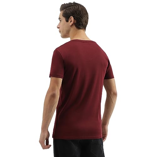 Image of UNITED COLORS OF BENETTON Men's Cotton Solid Regular Fit T-Shirt