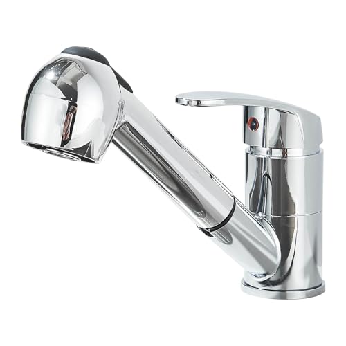 Robinet de cuisine extensible en acier inoxydable chromé haute pression - 2