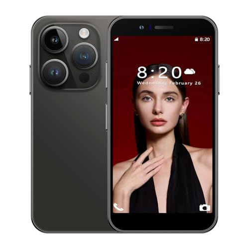 McMgc i15mini desbloqueo 4G, mini smartphone, 3.0 pulgadas, tarjeta doble, batería 1800mAh, cámara 5 MP + 5 MP, Desbloqueo facial básico del teléfono (negro)