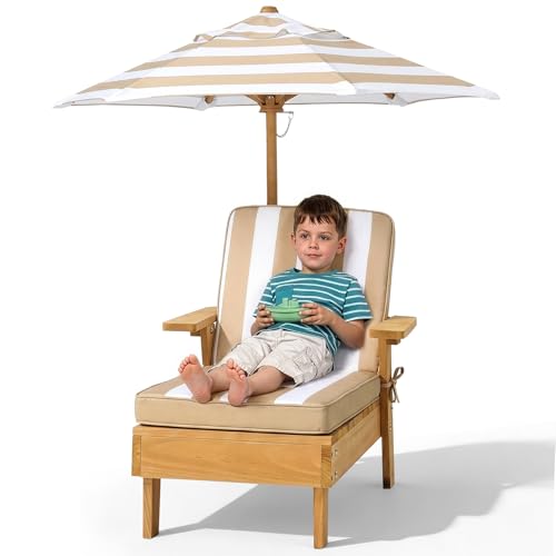 Outvita Kids Lounge Chair Outdoor Toddler Chaise Lounge Coffee