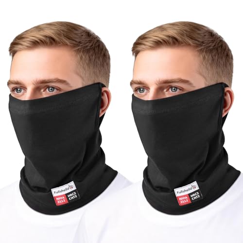 Image of Fullsheild FR Face Mask Summer FR Neck Gaiter Lightweight FR Neck Protector | FR Face Mask for Men Summer FR Neck Gaiter Lightweight Welding Hood Face Cover Flame Resistant Welding Neck Protector