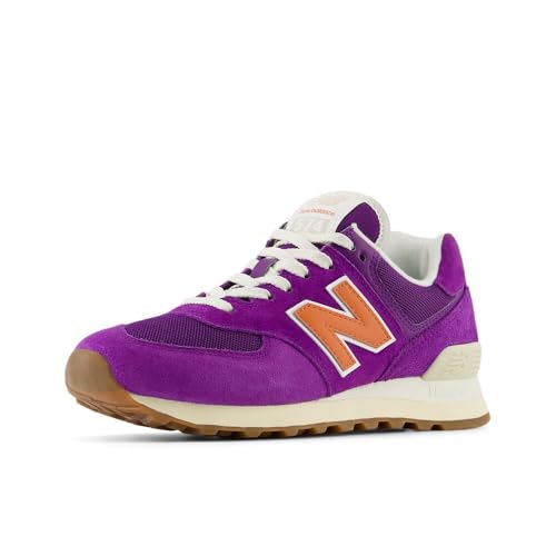 New Balance Women's 574 V2 Sneaker, Concord Grape/Infield Clay/Sea Salt, 8