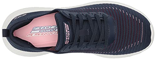 Tênis Bobs Squad Chaos-Renegade Par, Skechers, Feminino, Azul Escuro / Multicolor, 37