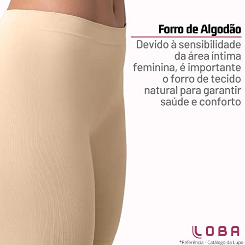 Kit 02 Shorts Lupo Modelador Poliamida Sem Costura Cintura Alta Forro Algodão Feminino Adulto | 2 Na