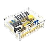 Walfront DIY Frequency Counter Kit 1Hz-50MHz Crystal Oscillator Tester with 5-Digit LED Display Auto Range for...