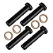 Caltric Front A-Arm Long Bushings Compatible with Polaris Sportsman 500 4X4 1996-2002 with Spacers
