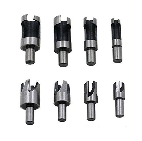 Plug Drill Bit Set Wood Plug Hole Cutter Drill Bit Set Cutting Tool 8 Pieces