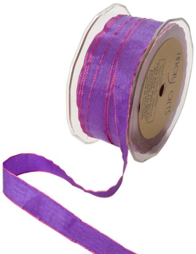 May Arts 5/8-Inch Wide Ribbon, Purple and Pink Iridescent