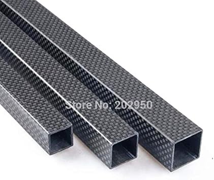 2Pcs 4X2.5X500MM 3K Roll Wrapped 100% Carbon Fiber Square Tube Pipe - View #8