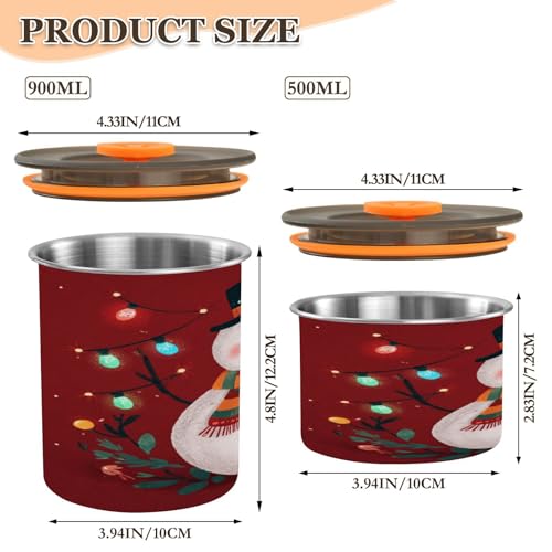 Envase para café con decoraciones navideñas 500ml miniatura 2