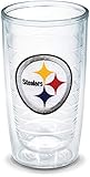 Tervis NFL Pittsburgh Steelers Individual Emblem Tumbler, 16 oz, Clear -