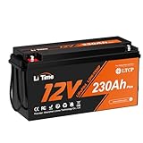 LiTime 12V230Ah Plus リン酸鉄リチウムイオンバッテリー 200AのBMS 2560W出力電力 2944Whエネルギー 10年使用可能 低温保護機能付き LiFePO4バッテリー 鉛蓄電池の置き換え ソーラー発電システム、RV、キャンピングカー、車中泊、キャンプ、ボート、家庭用エネルギー貯蔵に最適 日本語取扱説明書付き