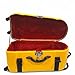 Tabla Fiberglass Case for One Tabla and One Bayan with Double Foam Padding, Velvet Fur Lining, Trolley Handle, and 360° Spinner Wheels for Easy Travel and Protection (YELLOW)