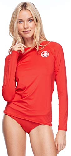 Image of Body Glove Women's Smoothies Sleek Solid Long Sleeve Rashguard with UPF 50+