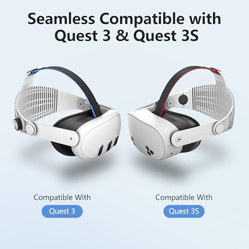 Sangle de tête Meta Quest 3 confortable accessoire réglable A3 - 6