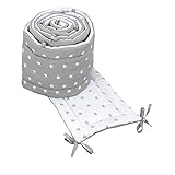 TupTam Protector Acolchado para Cama de Bebé Largo, Estrell
