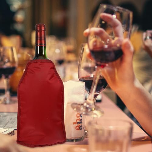 Funda enfriadora portátil de diseño elegante y nylon resistente para vino rojo 8
