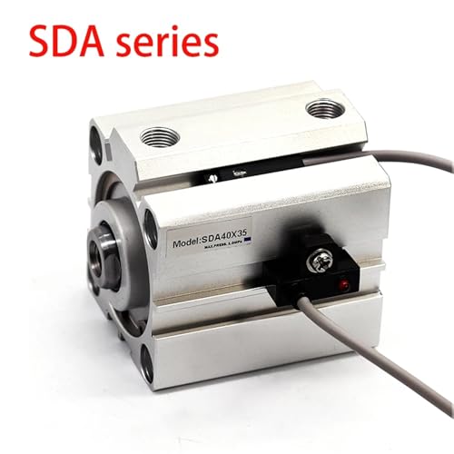 Cylindre pneumatique de précision SDA à double effet compact alésage 50 mm