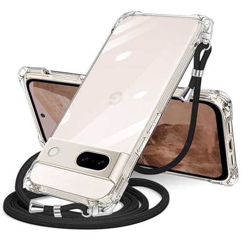 Amazon.co.jp: NISIILNG Pixel 8A 用 ケース クリア ショルダー