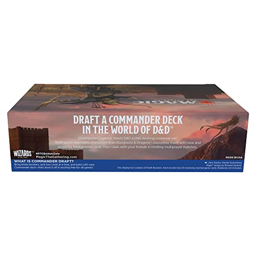 Image of Magic: The Gathering Commander Legends: Battle for Baldur's Gate Draft Booster Box | 24 Packs (480 Magic Cards)