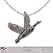 Canadian Goose Pendant, Pewter, 1.75 Inches, 100% Handmade in the USA, Bird, Flying, Realistic, Metal, Necklace, Charm, Over 3100 Unique Designs