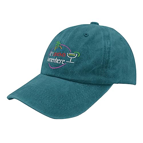 Gorra baseball ODCRAT Cyan Blue unisex miniatura 2