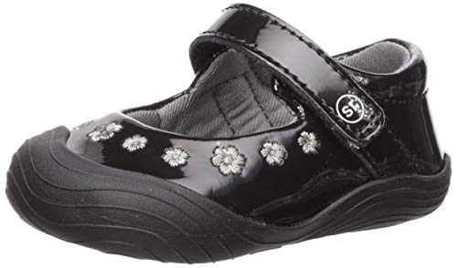 Stride Rite Girl's SR Mira Mary Jane Flat, Black, 3 M US Infant