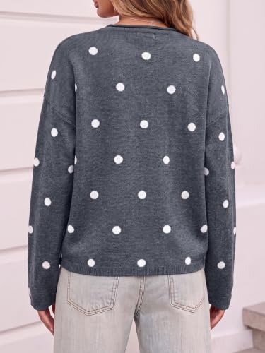 Image of Saodimallsu Womens Striped Cardigan Long Sleeve Button Down Knit Tops