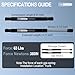 Beneges 2PCs Rear Trunk Struts Compatible with 2005-2008 Chrysler 300 Gas Spring Charged Lift Supports Shocks Dampers PM3162, 6405, 8196247