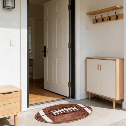 Tapete de fútbol 81x51 cm para baño y habitación miniatura 6