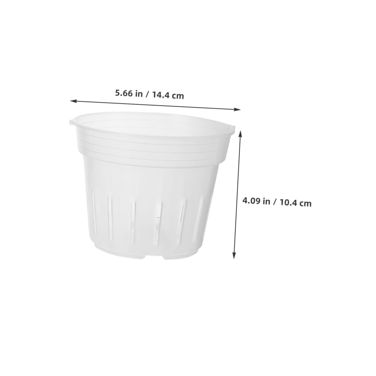 HANABASS 3Pcs Clear Orchid Pots with Drainage Holes Saucer Durable Plastic Slotted Nursery Planter for Butterfly Orchids for Home Office Garden Use