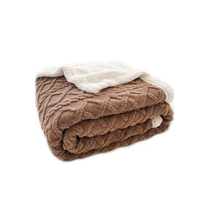 Amazon|アラン模様 ブランケット 約100cm×150cm ブランケット Amazon|アラン模様 ブランケット 約100cm×150cm ブランケット