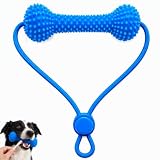 KERYBW Limpieza Dental Perro – Abridor de Guelas de doble acción y kit dental 10 cm, dispositivo para descalcificar los dientes de perro, antiplaca de juguete para masticar pequeños y medianos perros