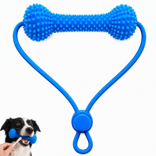 KERYBW Limpieza Dental Perro – Abridor de Guelas de doble acción y kit dental 10 cm, dispositivo para descalcificar los dientes de perro, antiplaca de juguete para masticar pequeños y medianos perros