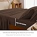 Mellanni Queen Sheets Set - 4 PC Iconic Collection Bedding - Hotel Luxury, Extra Soft, Cooling Bed Sheets - Wrinkle, Fade, Stain Resistant (Queen, Brown)