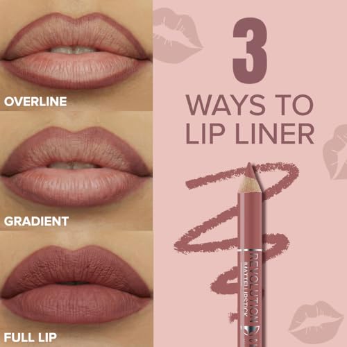 Image of Character Revolution Matte Lipstick | Intense Pigment, Long-Lasting & Smooth Finish | Non-Drying Comfortable Wear (Lipstix - RL012, Revolution Matte Lipstick)