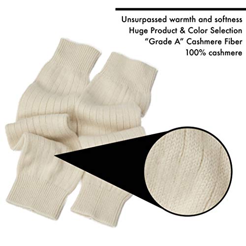 Cashmere Boutique: 100% Pure Cashmere Leg Warmers (Color: Camel Brown, Size: One Size) #TOP4