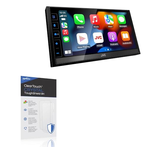 BoxWave Screen Protector Compatible with JVC KW-M785BW (6.8 in) - ClearTouch Crystal ToughShield 9H (2-Pack), Clear 9H Tough Flexible Film Screen Protector