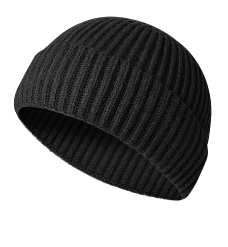 HiRui Fisherman Beanie for Men Women, Knit Trawler Beanie Watch Hats Winter Caps